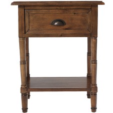 Antique Walnut Kensington Bedside Table