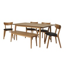 6 Piece Camden Oak Dining Set