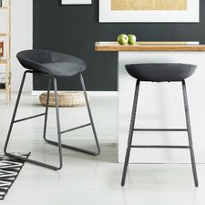 66cm Remy Faux Leather Counter Stools (Set of 2)