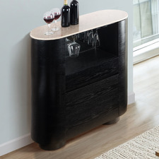 Maybury Turkish Rose Marble Wine Cabinet