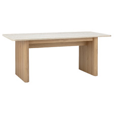 Tivoli Travertine-Look Dining Table
