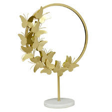 Gold Butterfly Table Mirror