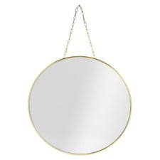 Gold Wesley Round Wall Mirror