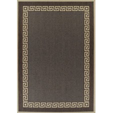 Indoor Outdoor Key Design Rug Brown