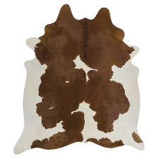 Brown & White Cow Hide Rug