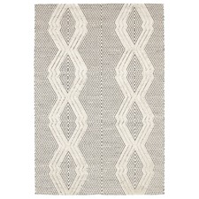 Mitchell Bone & Black Hand Loomed Rug