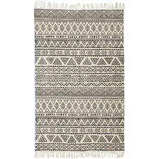 Hicks Hand Loomed Flatweave Pure Cotton Rug