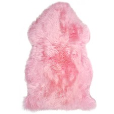 Hot Pink Sheepskin Rug