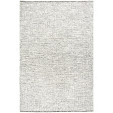 Black & White Felted Wool Scandi Rug