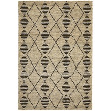 Akabari Natural & Black Woven Jute Rug