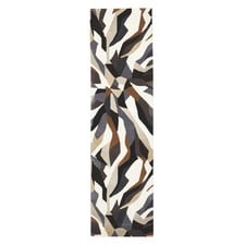 Crossroads Designer Wool Brown White Grey Rug