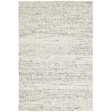 Carlos Felted Wool Rug Grey Natural