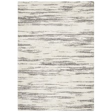 Charcoal & Ivory Soft Modern Contemporary Rug