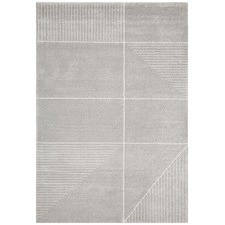 Grey & Ivory Soft Metro Contemporary Rug