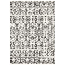 Ivory & Charcoal Distressed Nomadic Rug