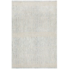 Soft Blue & Natural Distressed Rug