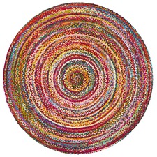 Flavour Jasmine Hand Braided Multi Coloured Rug