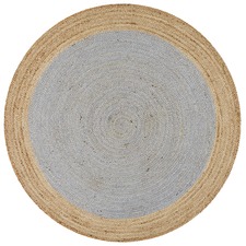 Jute Natural Silver Blue Rug