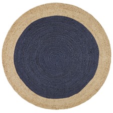 Jasmine Round Navy Rug