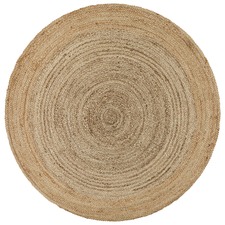 Jasmine Round Silver Rug