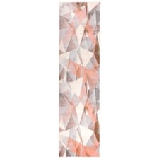 Ron Blush & Grey Power Loomed Runner