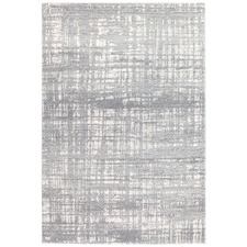 Parishan Silver & Grey Power Loomed Modern Rug