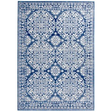 Oxus Navy Power Loomed Modern Rug