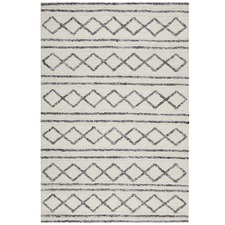 Emilee Natural White Hand Woven Flatweave Wool & Viscose Rug