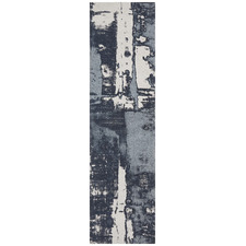 Denim Blue Matisse Jacquard Cotton Runner