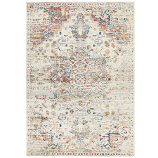 Silver Transitional Distressed Rug