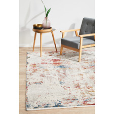 Grey Bamboo Silk & Acrylic Rug