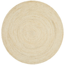 Bleach Round Jute Rug