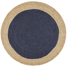 Jasmine Round Navy Rug