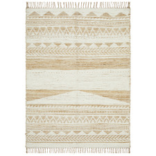 White Michihoaca Flat Weave Jute & Cotton Rug