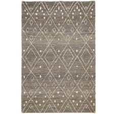Grey Kenya Hand Made Jute Tribal Rug