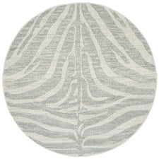 Silver Zebra Kamilla Round Rug