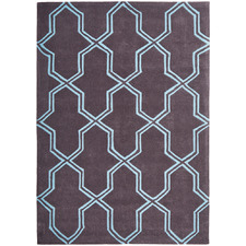 Neo Lattice Design Smoke Rug