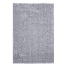 Silver Sienna Power-Loomed Shag Rug