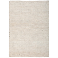 White Saxan Hand-Loomed Jute Rug