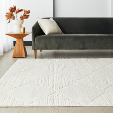 White Gatten Contemporary Rug