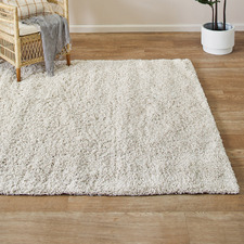 Cream Ultra Plush Modern Shag Rug