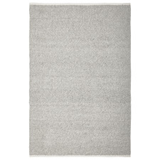 Grey Lindved Hand-Woven Wool-Blend Boucle Rug
