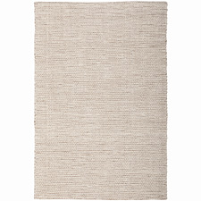 Cream Harlow Cove Hand-Loomed Wool-Blend Rug