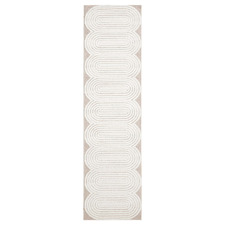 White & Beige Ava Runner