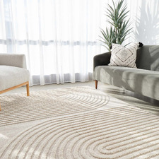 Beige Belle Curved Arches Rug
