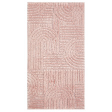 Pink Abstract Blaine Power-Loomed Rug