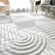 White Elowen Contemporary Rug