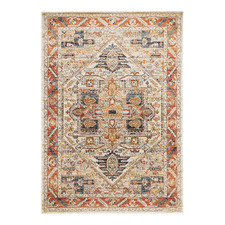 Rust Power-Loomed Transitional  Rug