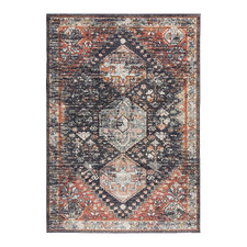 Navy Power-Loomed Transitional Rug