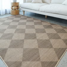 Nieko Jute-Look Machine Washable Rug